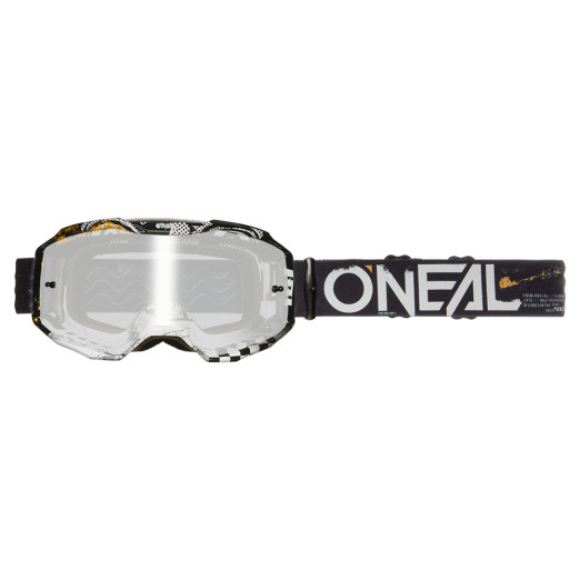 O´Neal okuliare B-10 ATTACK V.24 čierna/biela, silver mirror