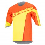 Alpinestars Crest 3/4 Jersey - Bright Orange Ac...