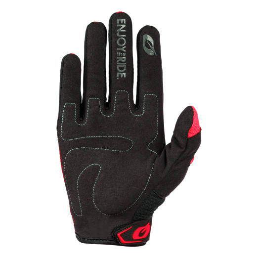 O´Neal detské rukavice ELEMENT RACEWEAR čierna/červená XS/1-2