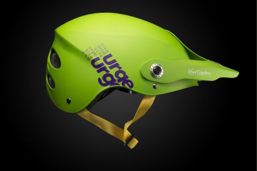 URGE All-In helma Green Purple - zelená - velikost L/XL