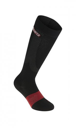 Alpinestars Compression Socks - podkolenky black/red kompresní