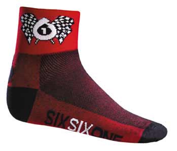 661 SixSixOne Flag ponožky - S/M (40-43)