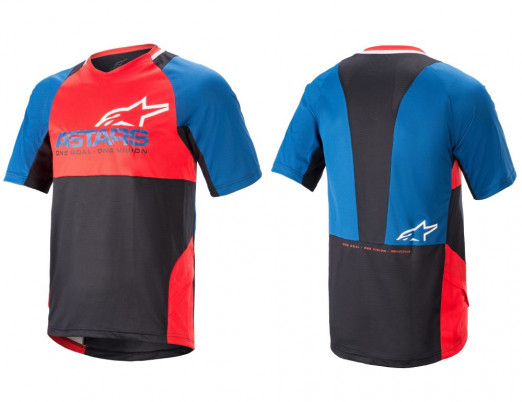 Alpinestars Drop 8.0 S/S Jersey dres Mid Blue/Bright Red