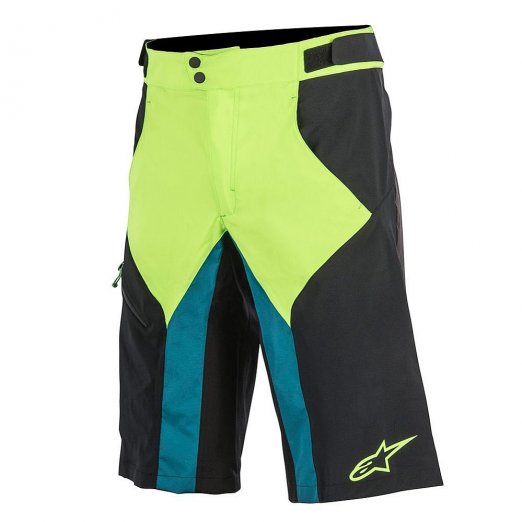 Alpinestars Outrider WR Shorts ( plus chamois) Black Bright Green