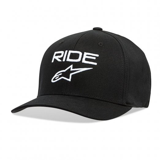 Alpinestars Ride 2.0 Curve hat Flexfit kšiltovka Black / White
