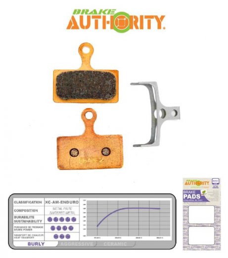 Brake Authority Burly - Shimano XTR (m985) brzdové destičky