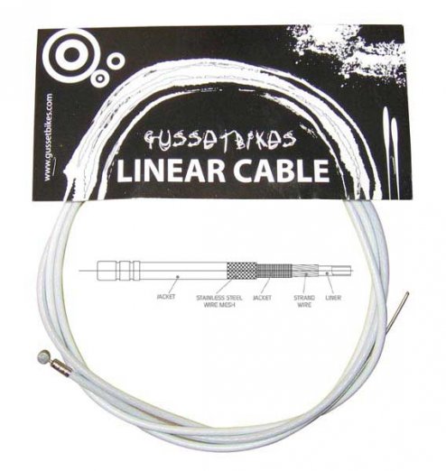 Gusset XL linear cable bílý