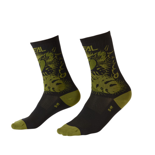 O´Neal MTB ponožky PLANT čierna/zelená (39-42)