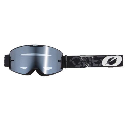 O´Neal okuliare B-20 STRAIN čierna/biela, silver mirror