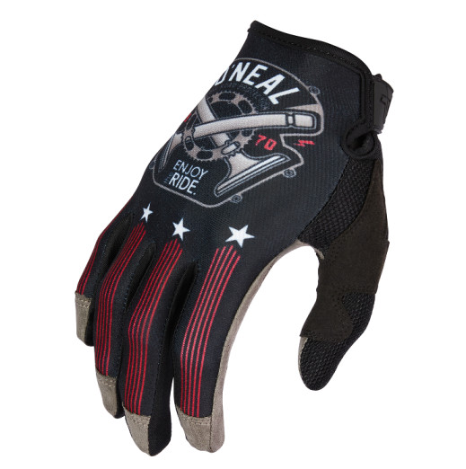O´Neal rukavice MAYHEM PISTON čierna/biela/červená M/8,5