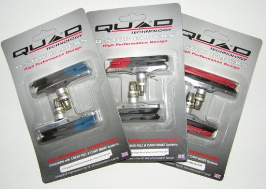 Quad XTR brzdové špalky (včetně náhradních gumiček)