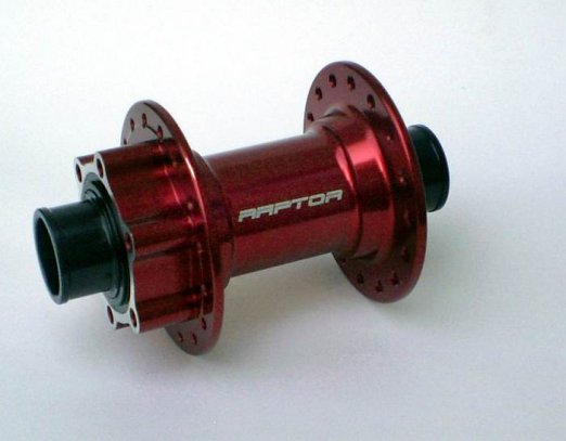 RAPTOR Firejet MTB 20 mm Disc 32 děr, červený přední náboj