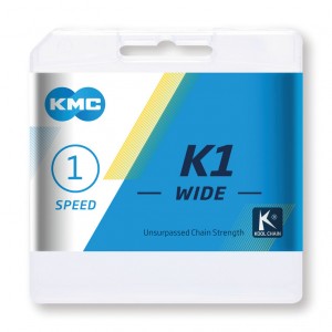 Retez KMC K1 Wide stríbrná/cerná
