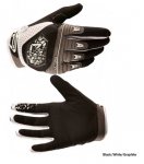 Royal VICTORY Black/White/Graphite rukavice černé